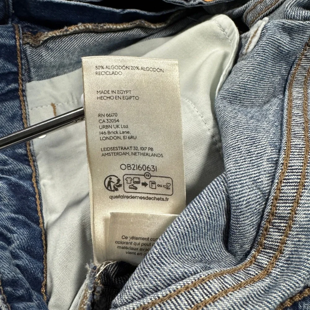 BDG Denim Shorts‎ Womens 31 Blue Light Wash Mid Rise OB2160631 Urban Outfitters